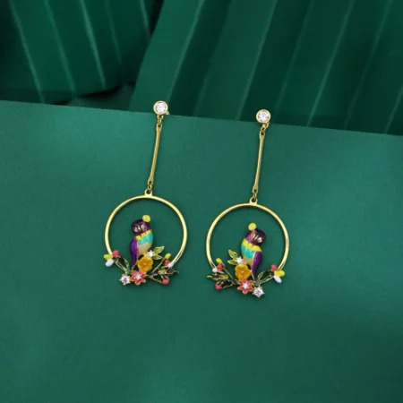 Butterfly Pearl Silver Stud Earrings