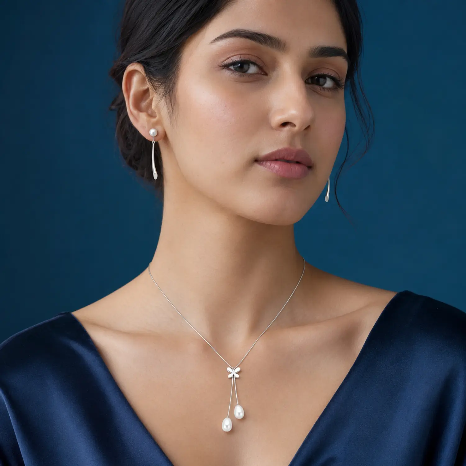 Mariposa Pearl Lariat Set - Image 2