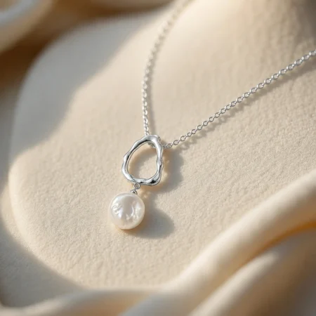 Organic Pearl Drop Pendant