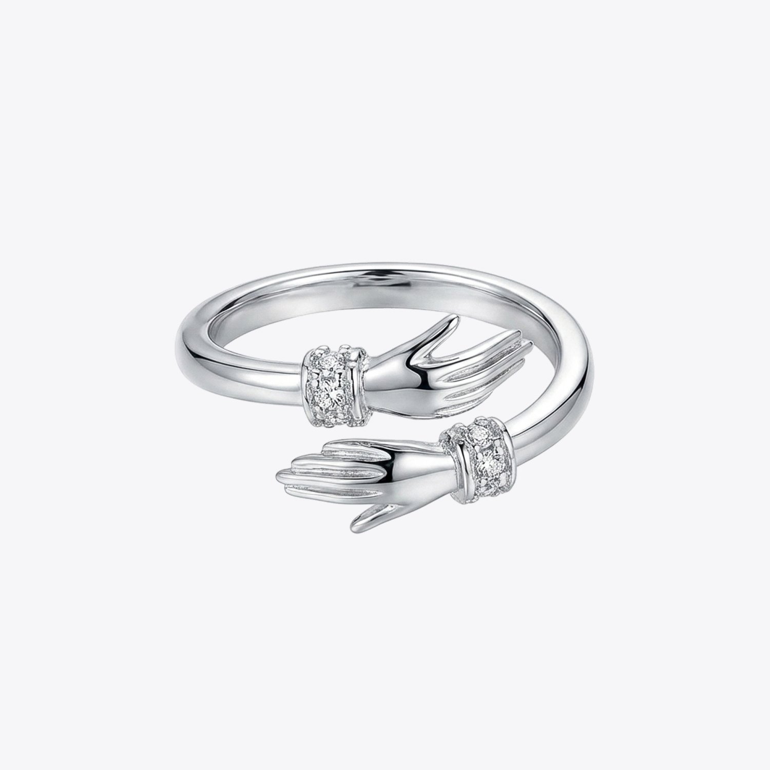 Embrace Sparkle Silver Ring - Image 3