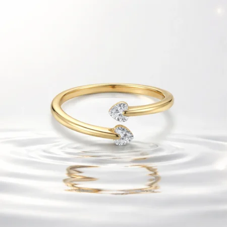 Embrace Sparkle Silver Ring