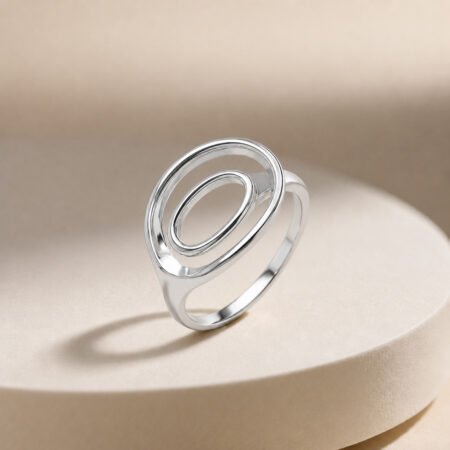 Orbit Glow Silver Ring