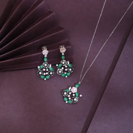 Floral Garden Silver Combo Set