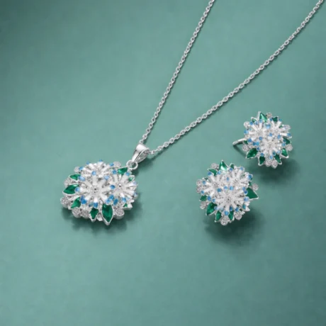 Azure Bloom Enamel Set