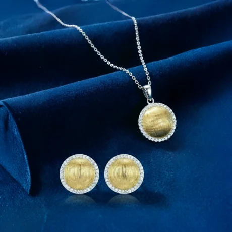 ALENCIA Timeless Silver Grace Necklace & Ring Set