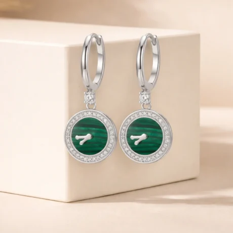 Silver Cushion Spark Stud Earrings