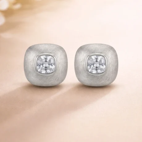 The Frost Crystal Cushion Studs