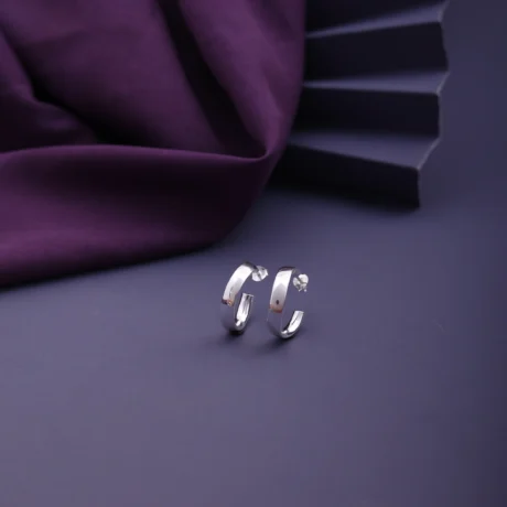 Classic Silver Hoop Earrings