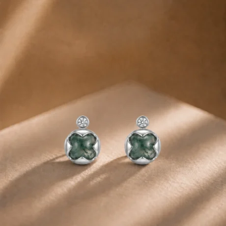 Silver Flow Drop Earrings