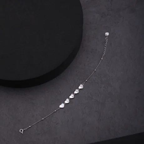 Heart Grace Silver Bracelet