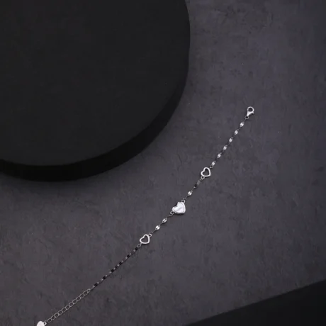 Silver Heart Charm Bracelet