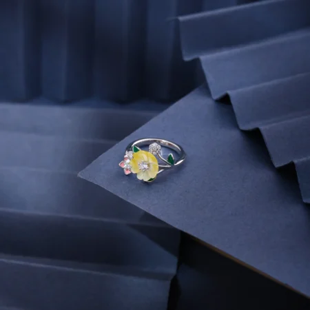Emerald Harmony Open Ring