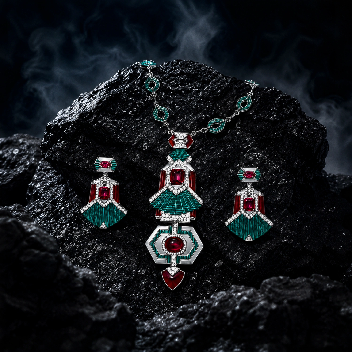 Alencia Emerald Empress Limited Edition Necklace Set
