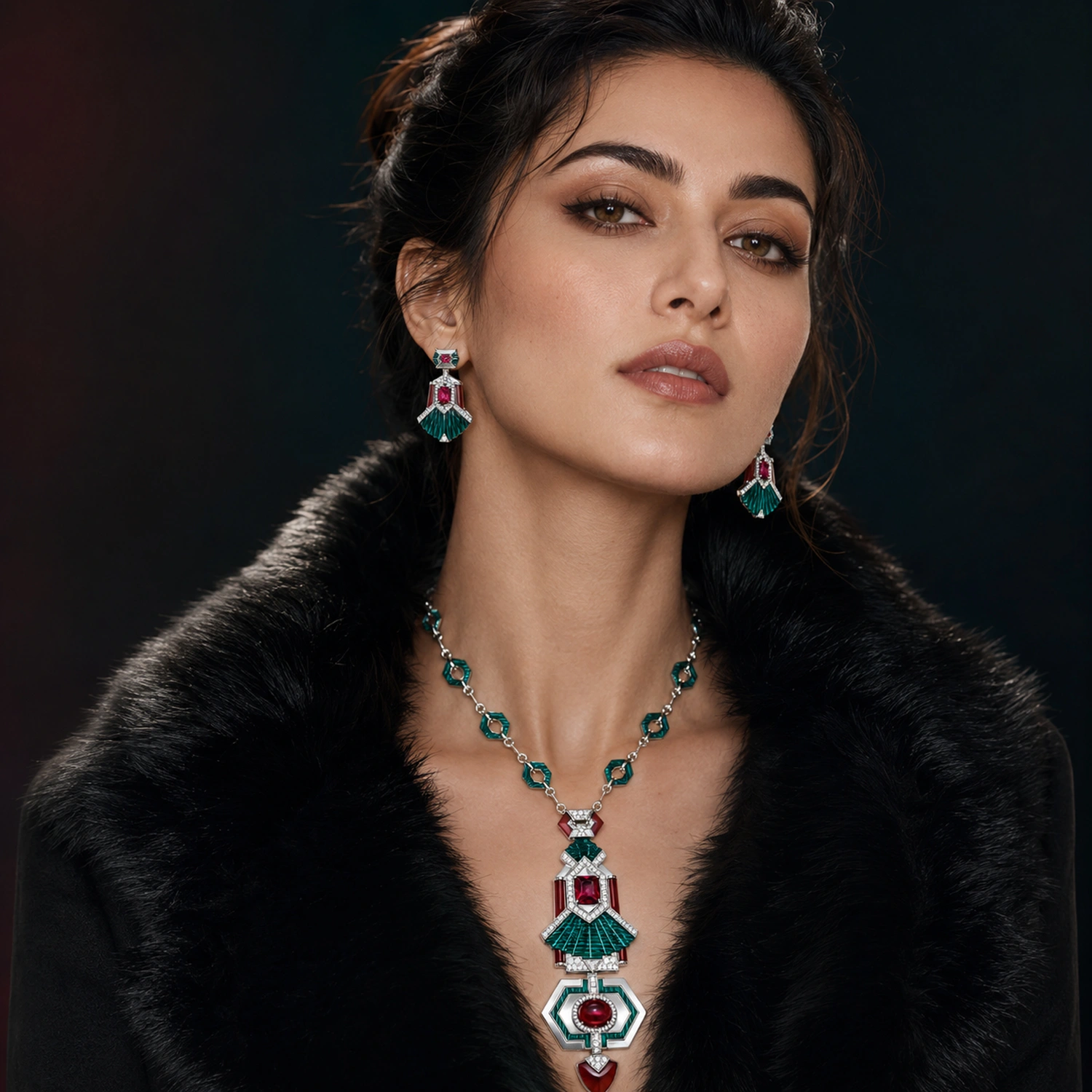 Alencia Emerald Empress Limited Edition Necklace Set - Image 2