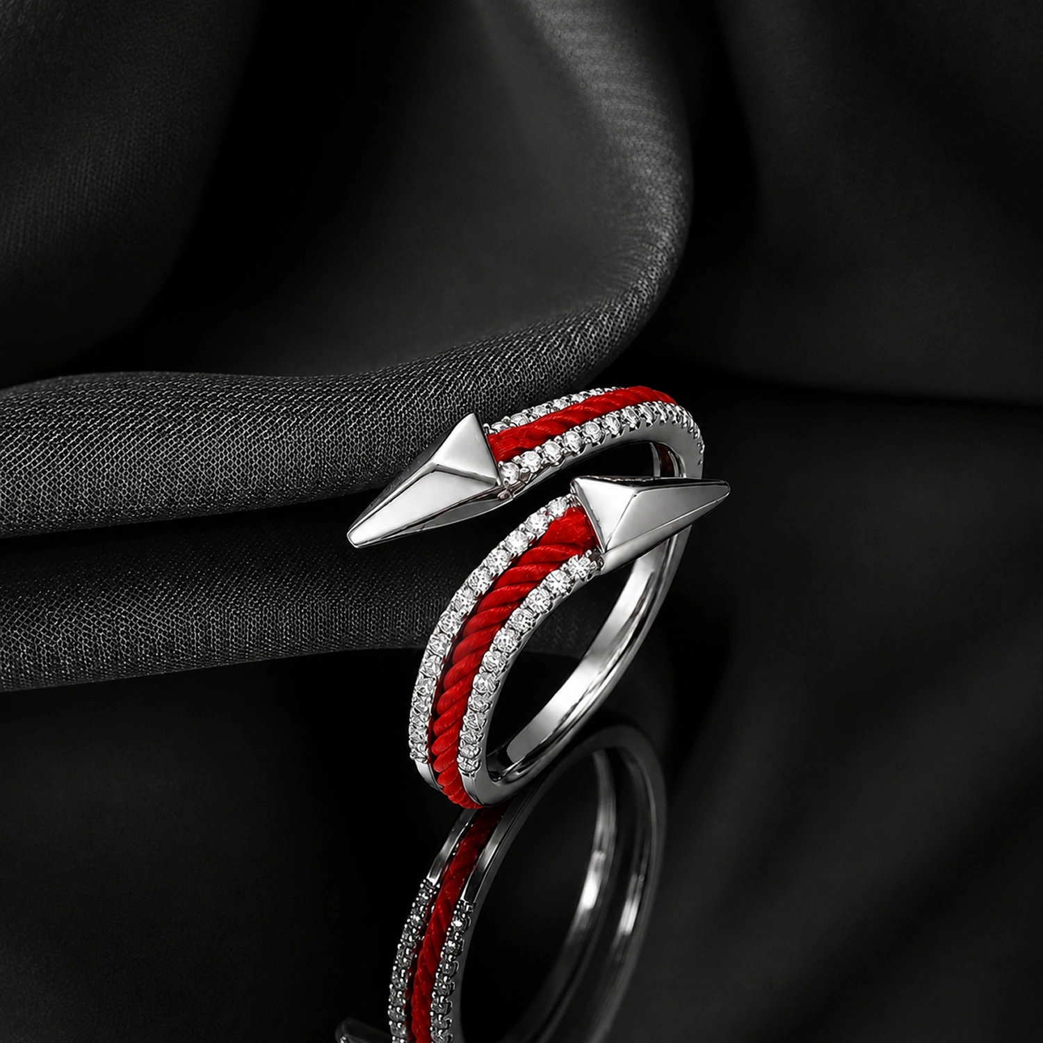 Crimson Arrow Wrap Ring