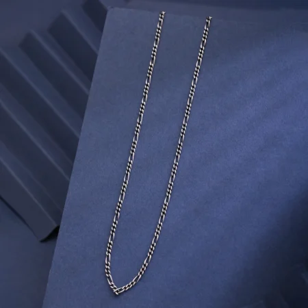 Alencia Classic Figaro Silver Chain