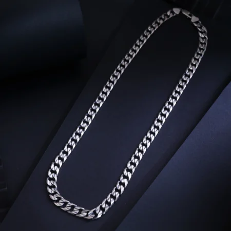 Alencia Limited Edition Cuban Link Silver Chain Necklace