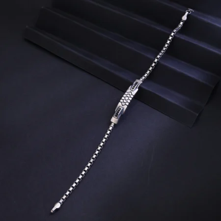 Alencia Geo Noir 925 Sterling Silver Bracelet
