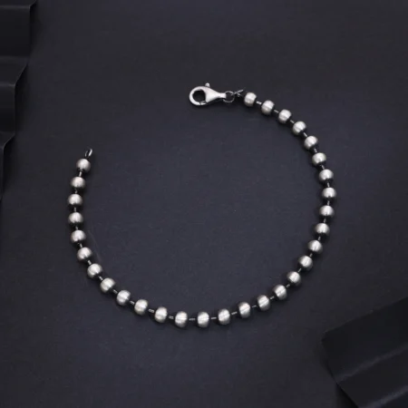 Alencia Classic Bead 925 Sterling Silver Bracelet
