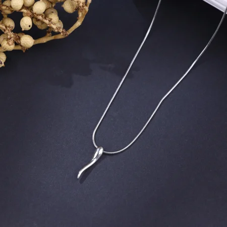 The Alencia Urban Cornetto Silver Pendant Necklace