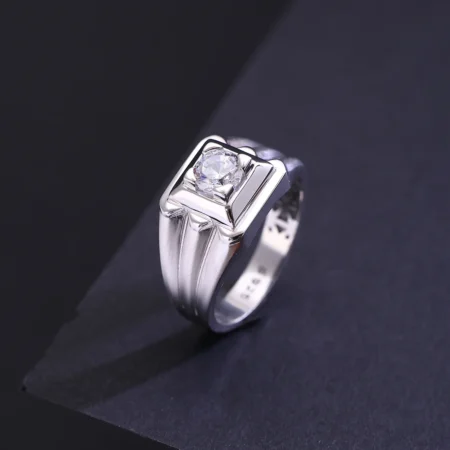 The Alencia Urban Tiered Solitaire Silver Ring