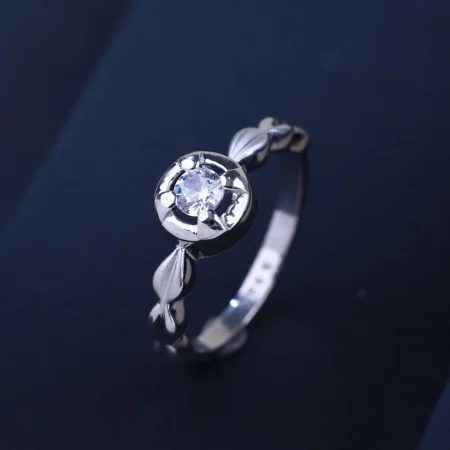 The Alencia Urban Serenade Vintage Halo Solitaire Ring