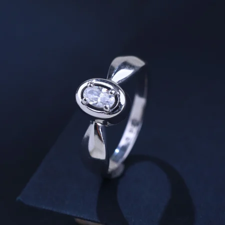 The Alencia Urban Serenade Oval Bezel Solitaire Ring