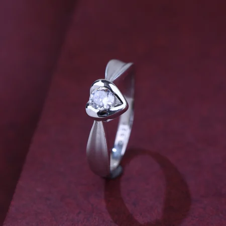 The Alencia Urban Serenade Heart Solitaire Ring