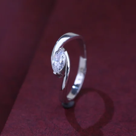 The Alencia Urban Serenade Block Bypass Solitaire Ring