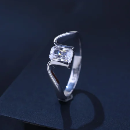 The Alencia Urban Serenade Radiant Baguette Bypass Ring