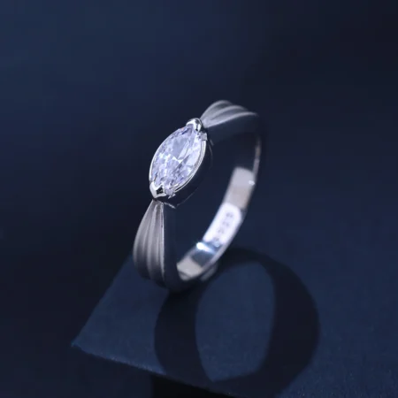The Alencia Urban Serenade Marquise Sculptural Solitaire Ring