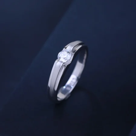 The Alencia Urban Serenade Channel-Set Solitaire Ring
