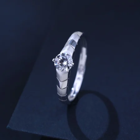 The Alencia Urban Serenade Segmented Solitaire Ring